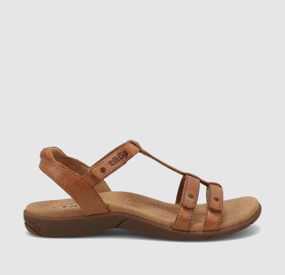 NEW TAOS women's trophy 2 strappy sandals in honey